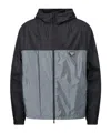 Prada Re-nylon Jacket In Gray