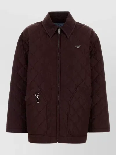 PRADA RE NYLON JACKET QUILTED DESIGN SIDE POCKETS