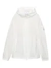 Prada Enamel Triangle Logo Jacket In White