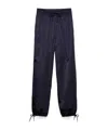 Prada Womens Blue Triangle-logo Relaxed Re-nylon Jogging Bottoms In Blue