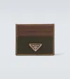 Prada Re-nylon Leather-trimmed Card Holder