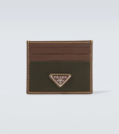 Prada Re-nylon Leather-trimmed Card Holder