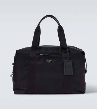 Prada Re-nylon Leather-trimmed Duffel Bag