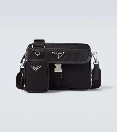 Prada Re-nylon Leather-trimmed Shoulder Bag