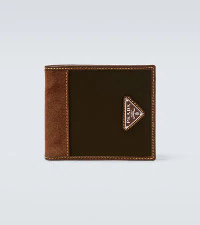 Prada Re-nylon Leather-trimmed Wallet