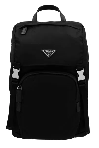 PRADA RE-NYLON LOGO BACKPACK