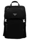 Prada Men's Re-nylon Backpack With Snap Fastener