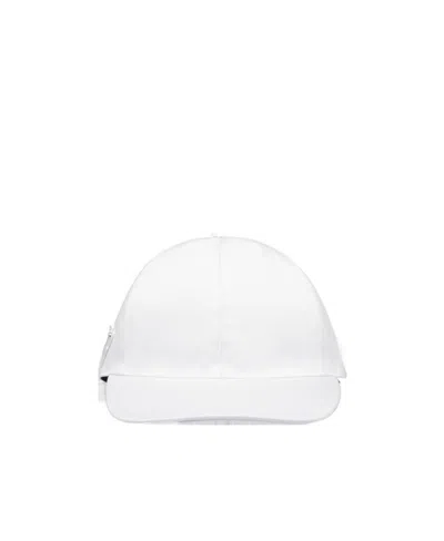 Prada Re-nylon Logo Baseball Hat In White
