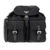 Prada Medium Re-nylon Backpack In Black
