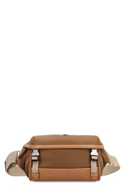Prada Re-nylon Messenger Bag In Brown