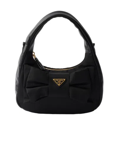 Prada Re-nylon Mini Bag In Black