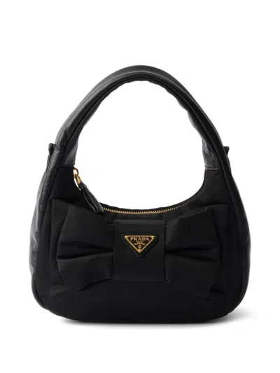 Prada Re-nylon Mini Bag In Black