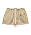 Prada Re-nylon Drawstring Mini Skirt