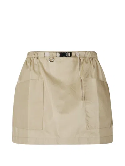Prada Re-nylon Mini Skirt In White