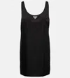 Prada Re-nylon Minidress In Nero