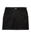 Prada Black Re-nylon Mini Skirt In Black