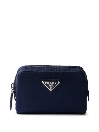Prada Re-nylon Necessaire In Baltic Blue