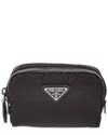 Prada Re-nylon Necessaire Cosmetic Case In Black