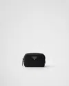 Prada Micro Re-nylon Pouch In Black