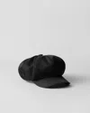 Prada Re-nylon Newsboy Cap In Brown