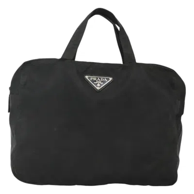 Pre-owned Prada Re-nylon Nylon Handbag () In Black
