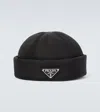 Prada Black Nylon Hat Men In Nero