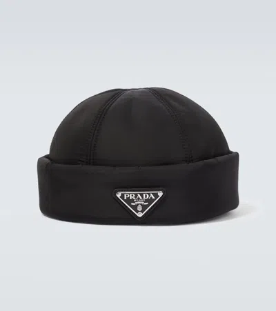 PRADA RE-NYLON PADDED BEANIE