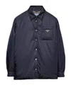 Prada Re-nylon Padded Jacket In Blue