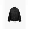 Prada Re-nylon Puffer Jacket In Black