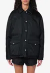 Prada Womens Black Re-nylon Quilted Recycled-nylon Jacket In Black