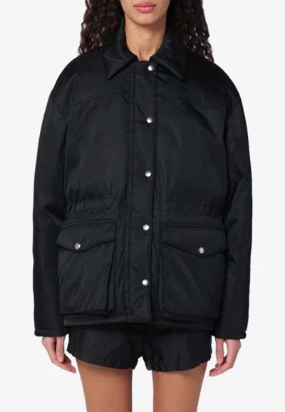 PRADA RE-NYLON PADDED SHIRT JACKET