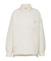 Prada Womens White Light Padded Oversized Re-nylon Jacket In White