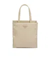 Prada Re-nylon Padded Tote Bag In Desert Yellow