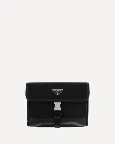 Prada Re-nylon Phone Case In Black