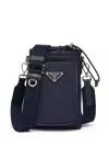Prada Re-nylon Phone Case In 蓝色
