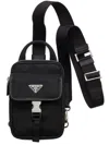 Prada Re-nylon Phone Holder In 黑色