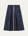 Prada Re-nylon Pleated Full Skirt