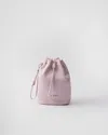 Prada Re-nylon Pouch In Alabaster Pink