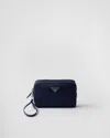 Prada Re-nylon Pouch In Baltic Blue