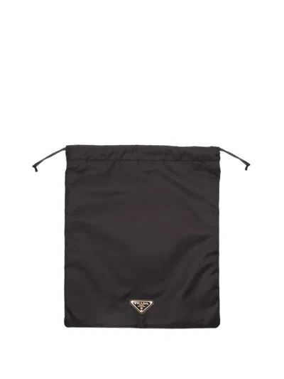 Prada Re-nylon Pouch In Black  