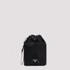 Prada Re-nylon Pouch In Black