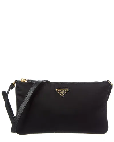 Prada Re-nylon Pouch In Black