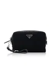 Prada Re-edition 1978 Re-nylon And Saffiano Leather Pouch In Black