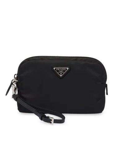 Prada Re-nylon Pouch In Black