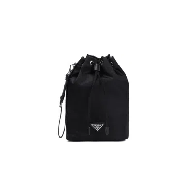 Prada Re-nylon Pouch In Black