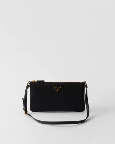 Prada Re-nylon Pouch In Black