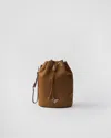 Prada Re-nylon Pouch In Brandy