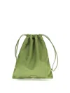 Prada Re-nylon Pouch In Green