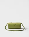 Prada Re-nylon Pouch In Lawn Green