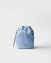 Prada Re-nylon Pouch In Light Blue